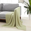 Amazon Basics Chunky Cable Knit Throw Blanket for Couch, Sofa, Bed, Lightweight Soft Cozy, Sage Green, 50"x 60"-Ruum Studio Home