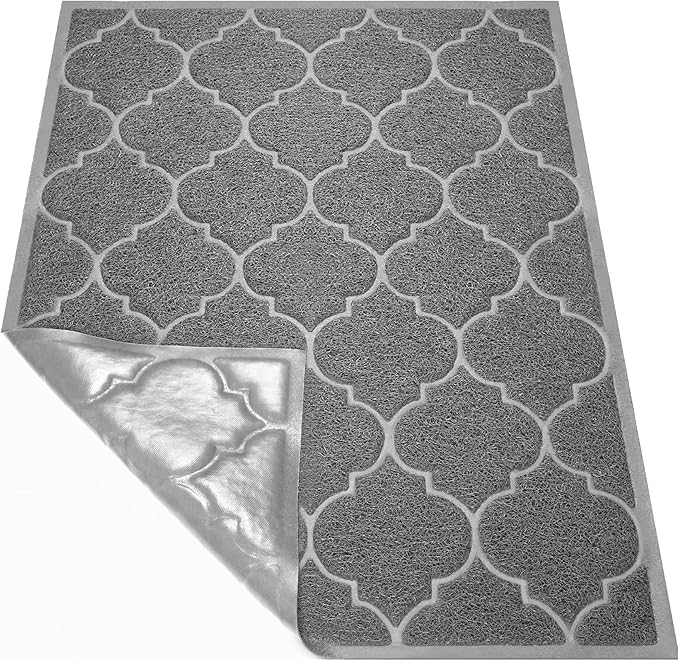 Cosyearn Door Mat, Front Door Mat, 46x35, Welcome Mats for Entryway,Garage,High Traffic Areas, Jumbo Size, Doormat Entrance, Waterproof Mat, Easy Clean, Outdoor Indoor Floor Mat,Non Slip (Grey)-Ruum Studio Home