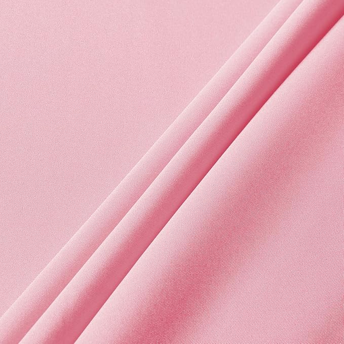 sancua Rectangle Tablecloth - 60 x 84 Inch - Stain and Wrinkle Resistant Washable Polyester Table Cloth, Decorative Fabric Table Cover for Dining Tables, Buffet Parties and Camping, Pink-Ruum Studio Home