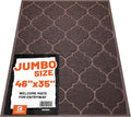 Cosyearn Door Mat, Front Door Mat, 46x35, Welcome Mats for Entryway,Garage,High Traffic Areas, Jumbo Size, Doormat Entrance, Waterproof Mat, Easy Clean, Outdoor Indoor Floor Mat,Non Slip (Brown)-Ruum Studio Home