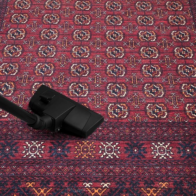 Keen Home Design 2x12 Rug - Machine Washable Runner with Non-Slip Backing, Ideal for Hallway, Entryway, Kitchen, Laundry Room - Vintage, Easy Clean, Durable, Low Pile Rug - (2'6" x 12')-Ruum Studio Home