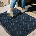 Yimobra Outdoor Mats for Front Door, All-Season Waterproof Door Mat Outside Entrance, All Weather Non-Slip Doormat, Stain and Fade Resistant, Easy Clean Patio Porch Indoor Entryway Mat, 36x24, Blue-Ruum Studio Home