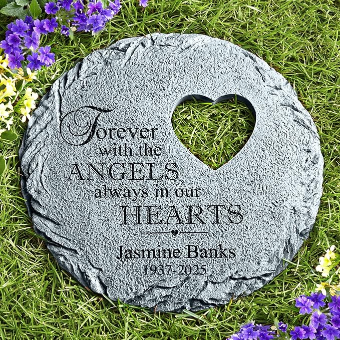 Let's Make Memories Personalized Always in Our Hearts Memorial Garden Stone - Sympathy Marker-Ruum Studio Home