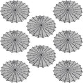 8 Pcs Spider Web Placemats - 15" Heat Insulation Table Mats - Hollow Out Spiderweb Coasters for Dining Table Halloween Decoration (Black)-Ruum Studio Home