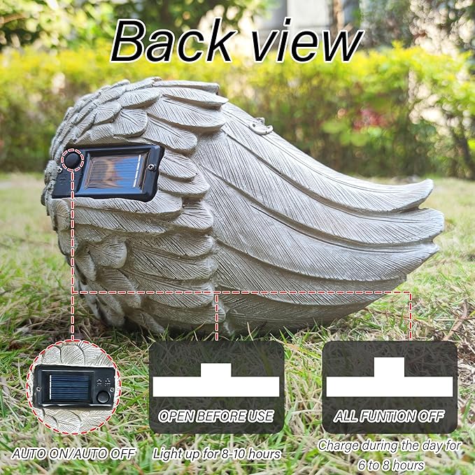 Solar Cat Garden Statues Outdoor Décor-Cat Figurines Solar LED Light Lawn Ornaments - Yard Decorations for Patio, Balcony, Backyard -Unique Birthday House Warming Gifts for Mom-Ruum Studio Home