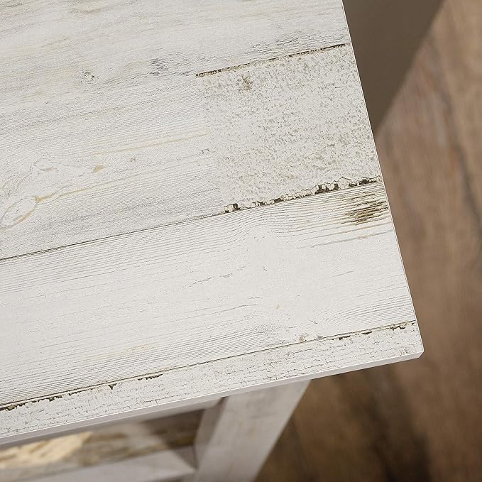 Sauder 5 Tier Book Shelf Wooden Bookcase Multipurpose Bookshelf for Home Office, Living Room, in White Plank-Ruum Studio Home