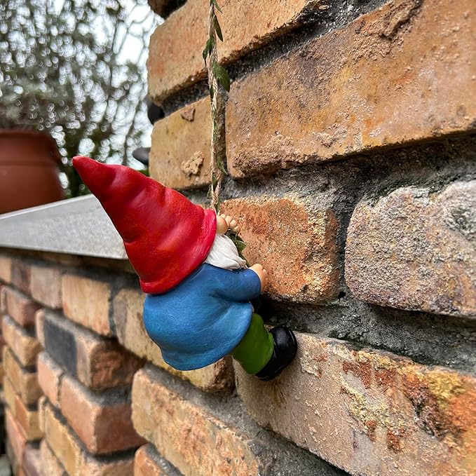 Hanging Gnome Garden Statue Decoration,Climbing Gnomes Statue Figurine Ornament for Indoor Outdoor Home Garden Decor-Ruum Studio Home