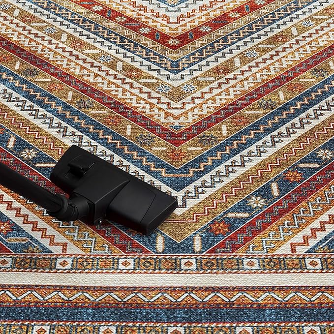 Keen Home Design 2x12 Rug - Machine Washable Runner Rug with Non-Slip Backing, Ideal for Hallway, Entryway, Kitchen, Laundry Room - Vintage, Easy Clean, Durable, Low Pile - (2'6" x 12')-Ruum Studio Home