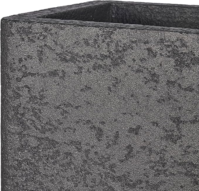 31 Inch Rectangular Concrete Planter,Durable All-Weather Use with Drainage Holes,Large Rectangular Planter for Outdoor Indoor Plants-Ruum Studio Home