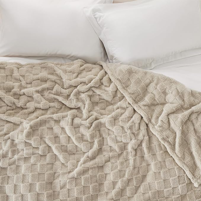 Bedsure GentleSoft King Size Blanket for Bed - Super Soft Cozy Blankets for Women Men Girls, Large Fuzzy Fleece Throw for Bedroom Decor, Light Brown,108x90 Inches-Ruum Studio Home