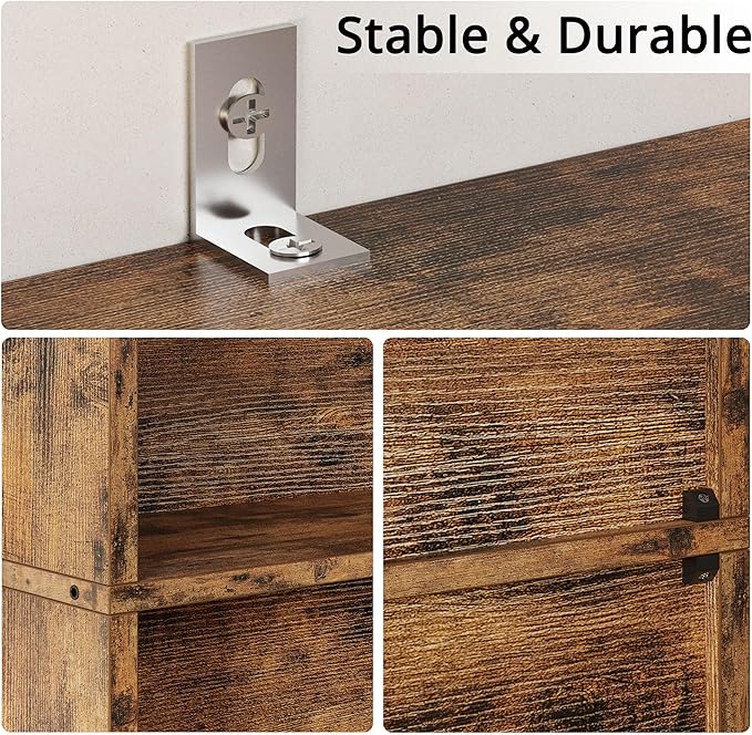 IRONCK Bookshelves and Bookcases Set of 2 Floor Standing 6 Tiers Display Storage Shelves 70 in Tall Bookcase Home Decor Furniture for Home Office, Living Room, Bed Room-Ruum Studio Home