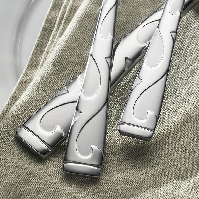 Oneida Tuscany 20-Piece Flatware Set, Service for 4, Silver-Ruum Studio Home
