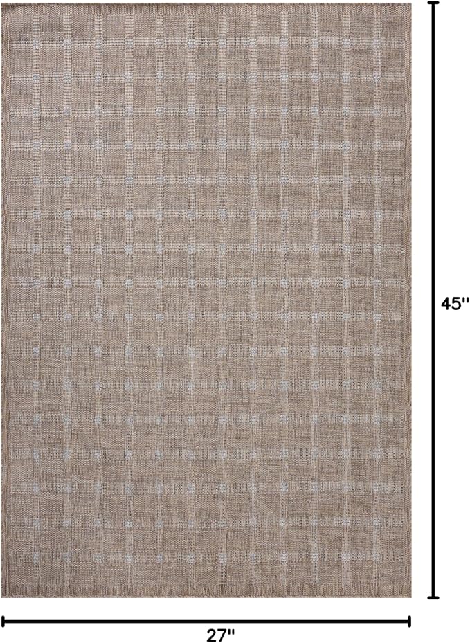 Loloi Amber Lewis Topanga Collection TOP-01 Natural/Bone 2'-3" x 3'-9" Indoor/Outdoor Area Rug-Ruum Studio Home