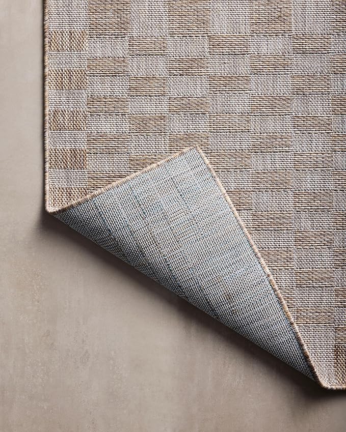 Loloi Amber Lewis Topanga Collection TOP-03 Natural/Dove 5'-3" x 7'-6" Indoor/Outdoor Area Rug-Ruum Studio Home