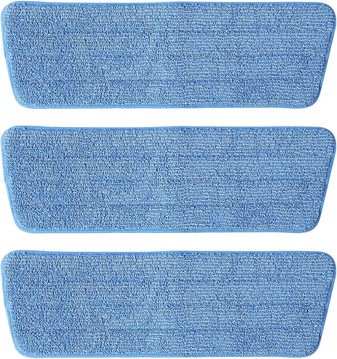 3 Pack Microfiber Mop Pads, Mop Replacement Pads Refills Floor Spray Mop Pads Wet Moping Pads Refill Reusable Pads Suitable for All Spray Mops Cleaning-Ruum Studio Home