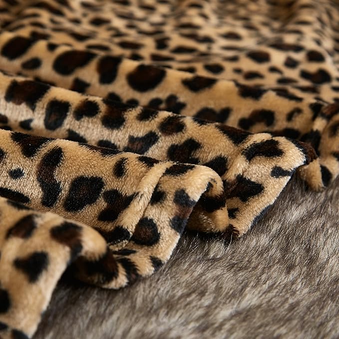 MERRYLIFE Leopard Throw Blanket Decorative Fleece Throw | Ultra-Plush Colorful Oversized | Couch Blanket Travel Lap | Queen Size(90" 90",Cheetah)-Ruum Studio Home
