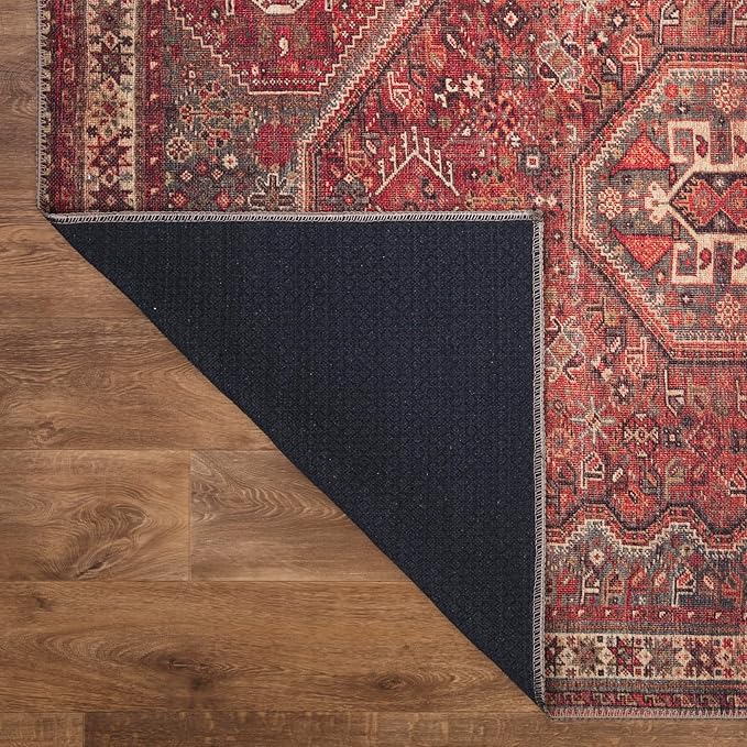 Keen Home Design 2x7 Rug - Machine Washable Runner Rug with Non-Slip Backing, Ideal for Hallway, Entryway, Kitchen, Laundry Room - Vintage, Easy Clean, Durable, Low Pile Rug - (2'6" x 7')-Ruum Studio Home