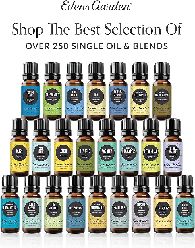 Edens Garden Concentration & Memory Essential Oil Blend- 100% Pure Premium Grade, Undiluted, Natural, Therapeutic, Aromatherapy, The Best for Diffusing, Kid Safe, Humidifiers, Skin 10 ml (.33 fl oz)-Ruum Studio Home