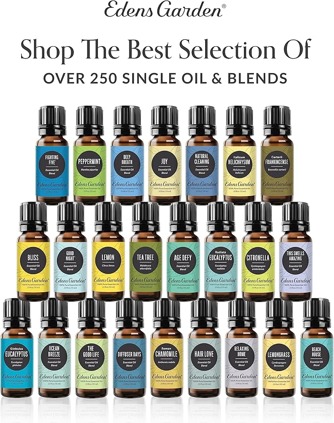 Edens Garden Stress Relief Essential Oil Blend- 100% Pure Premium Grade, Undiluted, Natural, Therapeutic, Aromatherapy, The Best for Diffusing, Skin, Candle, Humidifiers 10 ml (.33 fl oz)-Ruum Studio Home