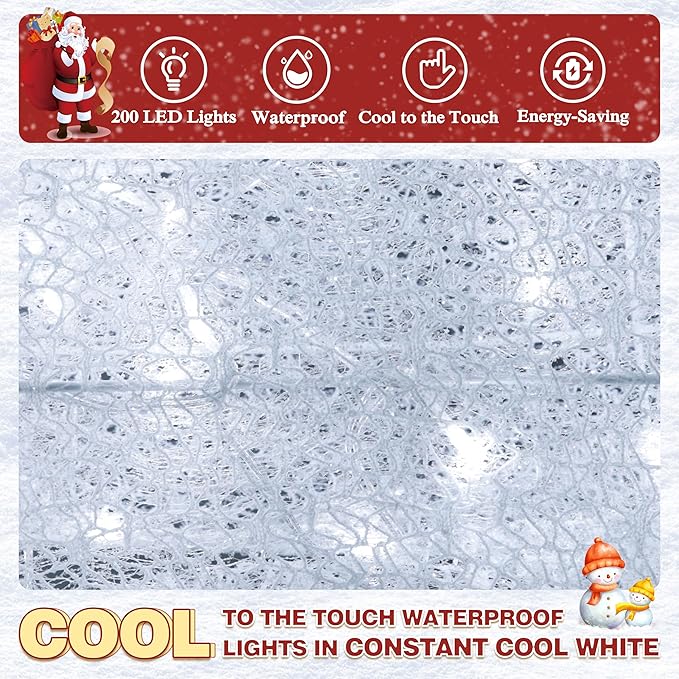 4.5FT Lighted Reindeer Family Set for Christmas Decoration, 3 Pieces Pre-Lit Iridescent Deer Xmas Decor with 200 LED Lights, 3D Glittered Standing Holiday Display for Outdoor, Indoor, White-Ruum Studio Home