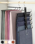 MORALVE Pants Hangers Space Saving - European Beechwood Scarf and Jean Hangers - Closet Organizer and Space Saver Pant Rack, Leggings Hanger, and Scarf Holder with 360° Swivel Hook (1 Pack)-Ruum Studio Home