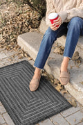 Adiva Rugs Outdoor Indoor Area Rug, Weather Resistant, Easy to Clean, Stain Resistant Floor Mat for Dining Room, Backyard, Deck, Patio (Pebble Weiss, 2' x 3')-Ruum Studio Home