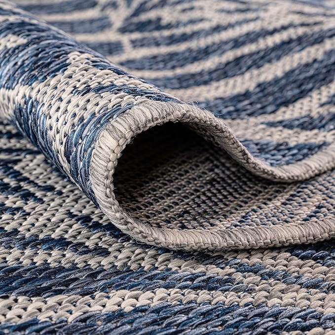 Keen Home Design Terrace Outdoor Area Rug - 6x9 Washable Indoor/Outdoor Rug for Patio, Kitchen, Balcony, Beach, Garden, Deck and Porch, Size: 6'x8'10"-Ruum Studio Home