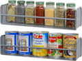 Simple Houseware Wall Mounted Spice Rack, Silver, Set of 2-Ruum Studio Home