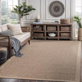 CAMILSON Easy Jute Rug 5x7, Indoor Outdoor Natural Color Fiber Area Rugs for Living Room Patio and Kitchen Rug, Sisal Boho Woven Design, Easy-Cleaning, Washable Outside Carpet Alfombras (5 x 7)-Ruum Studio Home