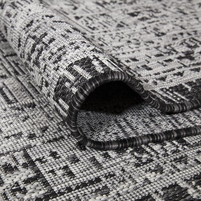 Keen Home Design Terrace Outdoor Area Rug - 5x8 Washable Indoor/Outdoor Rug for Patio, Kitchen, Balcony, Beach, Garden, Deck and Porch, Size: 5'3"x7'7"-Ruum Studio Home