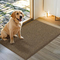 JSEI Dirt Trapper Door Mat 24"x36" Non-Slip Washable Entrance Mat, Dog Doormats, Absorbent & Fade-Resistant Floor Mats, Low Profile Welcome Mats for Entryway, Front Door, and Inside Entrance, Brown-Ruum Studio Home