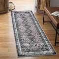 Keen Home Design 2x12 Rug - Machine Washable Runner Rug with Non-Slip Backing, Ideal for Hallway, Entryway, Kitchen, Laundry Room - Vintage, Easy Clean, Durable, Low Pile - (2'6" x 12')-Ruum Studio Home