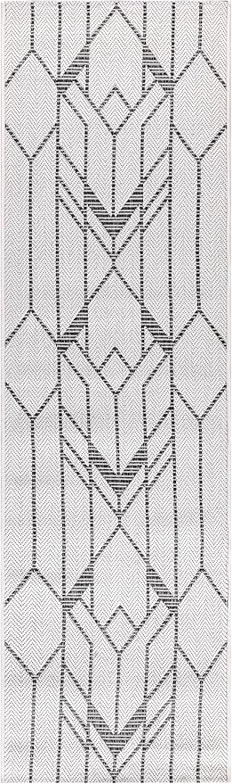 Keen Home Design Terrace Outdoor Runner Rug - 2x8 Washable Indoor/Outdoor Rug for Patio, Kitchen, Balcony, Beach, Garden, Deck and Porch, Size: 2'2"x7'7"-Ruum Studio Home
