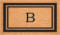 Calloway Mills 152962436B Black Border 24" x 36" Monogram Doormat, (Letter B)-Ruum Studio Home