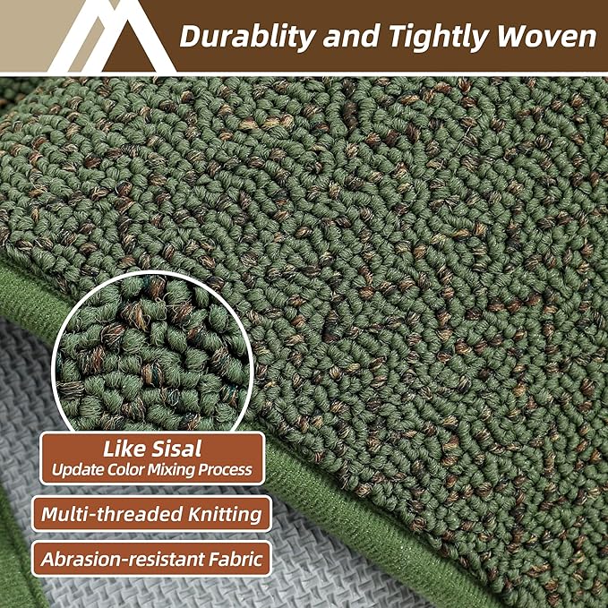 COSY HOMEER-Door-Mat 24"x36" Non Slip Absorbent Entryway Rugs Dirt Trapper Doormats Washable Entrance Mats Low Pile Welcome Floor Mat for Front Back Door and Entry Mats,Green-Ruum Studio Home