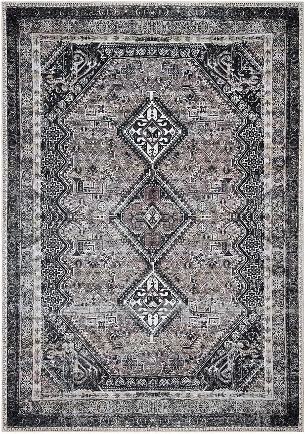 Keen Home Design 9x12 Rug - Machine Washable Area Rug with Non-Slip Backing, Ideal for Living Room, Dining Room, Bedroom - Vintage, Easy Clean, Durable, Low Pile Rug - (9' x 12')-Ruum Studio Home