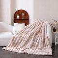 UKELER Camel Faux Fur Throw Blanket 50''x60'' Decorative Shaggy Velvet Blanket Fluffy Cozy Plush Warm Bed Throws for Couch, Sofa, Office, Camping-Ruum Studio Home