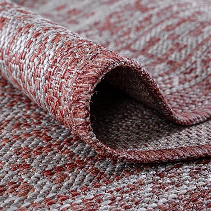 Keen Home Design Terrace Outdoor Area Rug - 9x12 Washable Indoor/Outdoor Rug for Patio, Kitchen, Balcony, Beach, Garden, Deck and Porch, Size: 8'10"x12'-Ruum Studio Home