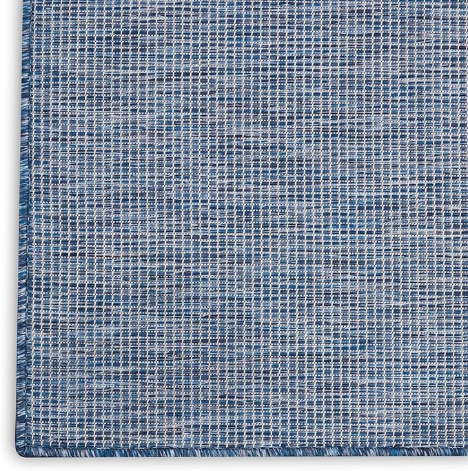 Nourison Positano Indoor-Outdoor Navy Blue 8' x 10' Area Rug, Easy Cleaning, Non Shedding, Bed Room, Living Room, Dining Room, Backyard, Deck, Patio (8x10)-Ruum Studio Home