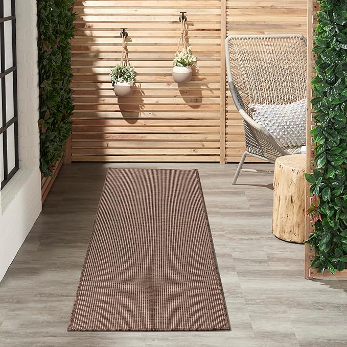 Nourison Home Positano Natural 2' x 6' Area Rug Easy Clean, Non Shedding, Bed Room, Living Room, Dining Room, Kitchen (6' Runner)-Ruum Studio Home