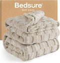 Bedsure GentleSoft Full Size Blankets for Bed Light Brown - Super Soft Cozy Fleece Blanket for Women Men Girls, Large Fuzzy Throws for Bedroom Decor, 84x90 Inches-Ruum Studio Home