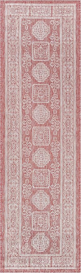 Keen Home Design Terrace Outdoor Runner Rug - 2x10 Washable Indoor/Outdoor Rug for Patio, Kitchen, Balcony, Beach, Garden, Deck and Porch, Size: 2'2"x9'11"-Ruum Studio Home