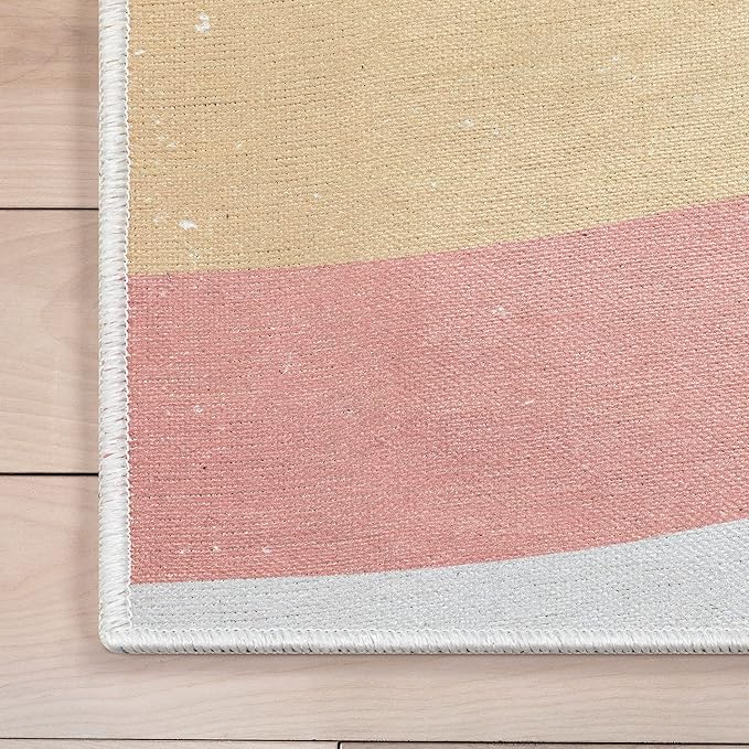 Well Woven Kids Rainbow Rug, 6' x 9', Multi Color-Ruum Studio Home
