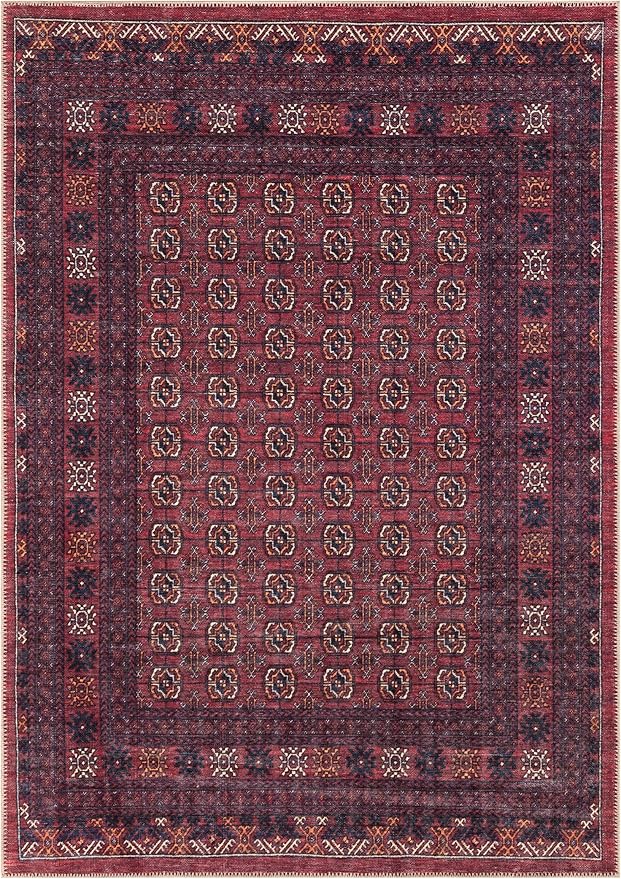Keen Home Design 3x5 Rug - Machine Washable Entry Rug with Non-Slip Backing, Ideal for Enteryway, Kitchen, Bathroom, Laundry Room - Vintage, Easy Clean, Durable, Low Pile Rug - (3' x 5')-Ruum Studio Home