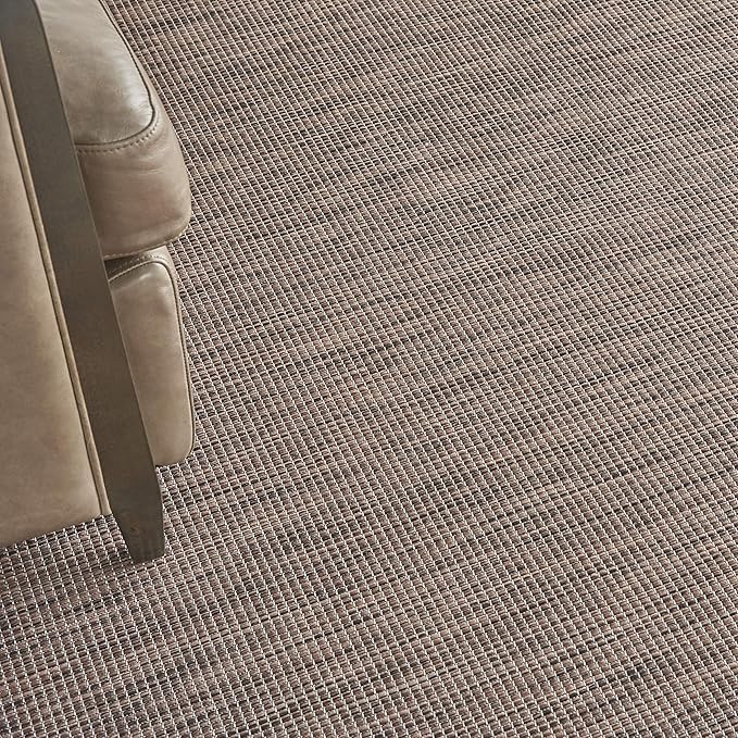 Nourison Positano Indoor-Outdoor Natural 8' x 10' Area Rug, Easy Cleaning, Non Shedding, Bed Room, Living Room, Dining Room, Backyard, Deck, Patio (8x10)-Ruum Studio Home