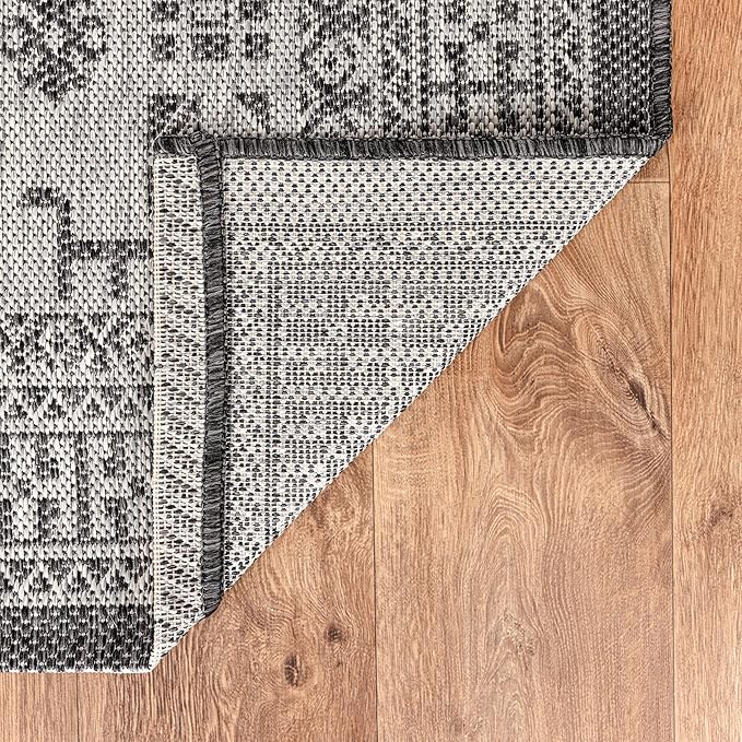 Keen Home Design Terrace Outdoor Area Rug - 8x10 Washable Indoor/Outdoor Rug for Patio, Kitchen, Balcony, Beach, Garden, Deck and Porch, Size: 7'7"x10'-Ruum Studio Home