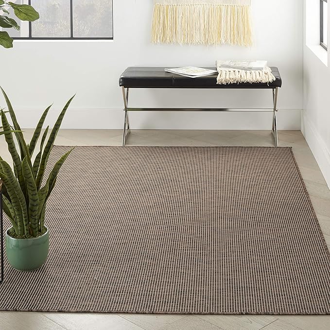 Nourison Positano Indoor/Outdoor Natural 3' x 5' Area Rug, Easy Cleaning, Non Shedding, Bed Room, Living Room, Dining Room, Backyard, Deck, Patio (3x5)-Ruum Studio Home