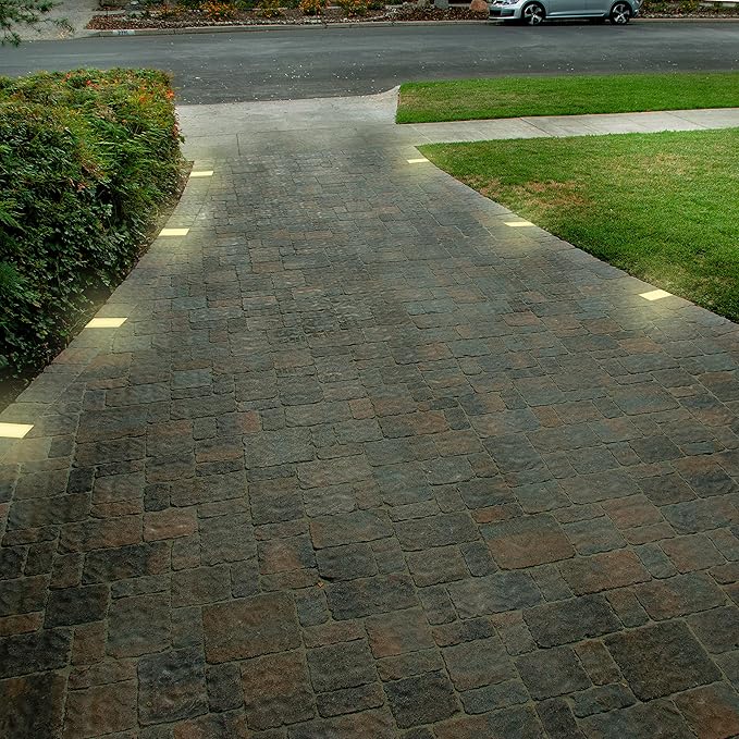 LUMENGY Paver Light 6×6 Inch (5.9 inch X 5.9 inch), Warm White Glare-Free Illumination for Driveways, Pathways, Pool Deck & Patios,12V AC/DC, Waterproof & Drive-Over Rated-Ruum Studio Home