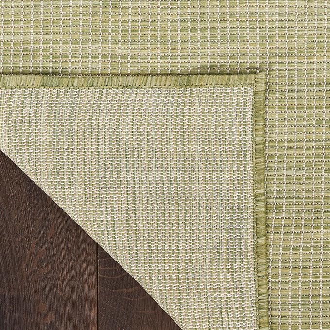 Nourison Home Positano Indoor/Outdoor Green 4' x 6' Area Rug, Easy Cleaning, Non Shedding, Bed Room, Living Room, Dining Room, Backyard, Deck, Patio (4x6)-Ruum Studio Home