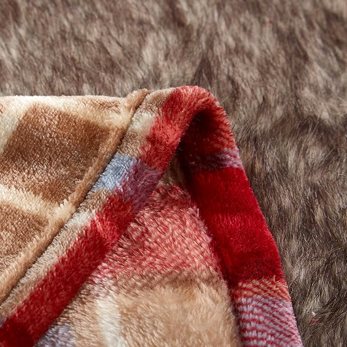 MERRYLIFE Throw Blanket Plaid| Ultra-Plush Soft Colorful Oversized | Decorative Couch Travel Blanket |Large Size (60" 90", Love Urban)-Ruum Studio Home